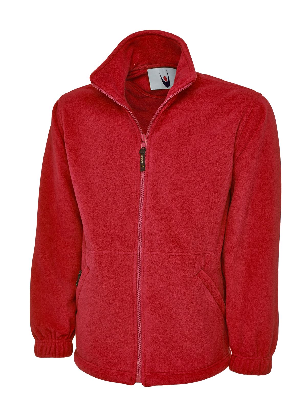 Uneek Premium Micro Fleece Jacket - Red, XL