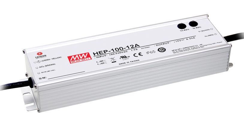 MEAN WELL HEP-100 시리즈 12V 100W 산업용 전원공급장치