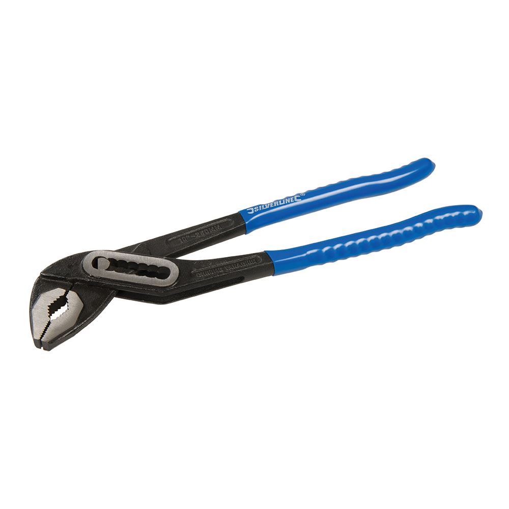 Silverline Slim Jaw Waterpump Pliers, 250mm - Chrome Vanadium Steel