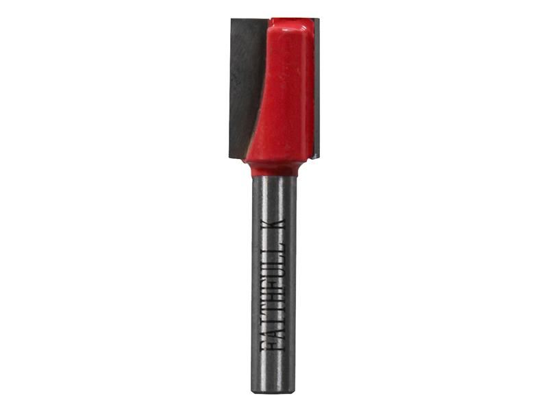 Faithfull Fresa de Corte TCT con 2 Canales, 12.7mm x 19mm, Vástago 1/4in