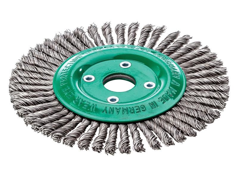 Lessmann Pipeline Brush, Stainless Steel, 125mm x 22.2mm, 40 Knots