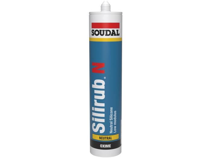 Soudal Silirub N Brilliant White 300ml Silicone Sealant