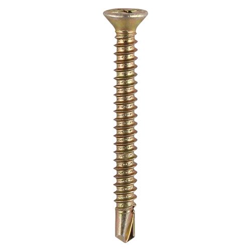 Timco 카운터 싱크 셀프 드릴링 나사, 3.9x32mm, 아연/황색, 1000개