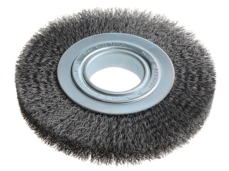 Lessmann Cepillo para Rueda de Acero, 178mm, Ancho 23-25mm, con Juego de Adaptó