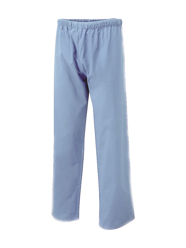 Uneek Unisex Scrub Trousers, Sky, XS - 65% Polyester 35% Cotton