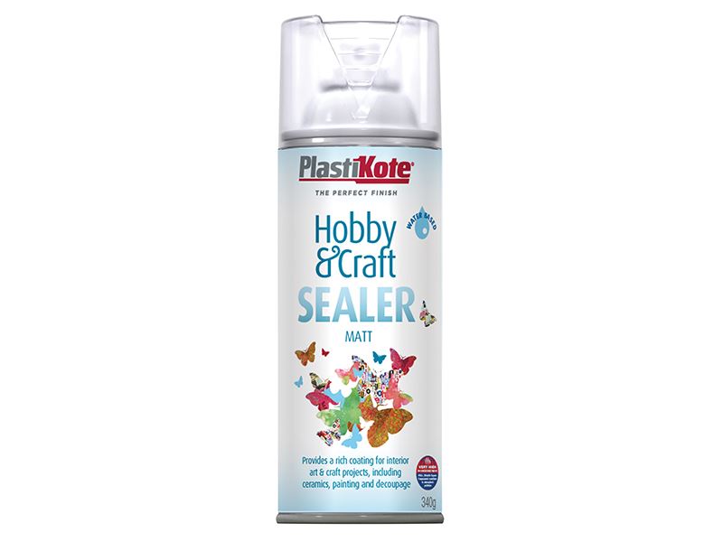 PlastiKote Hobby & Craft Afwerkingsspray, Mat Transparant, 400ml