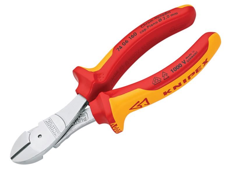 Knipex Alicates Diagonal de Alta Palanca VDE 160mm