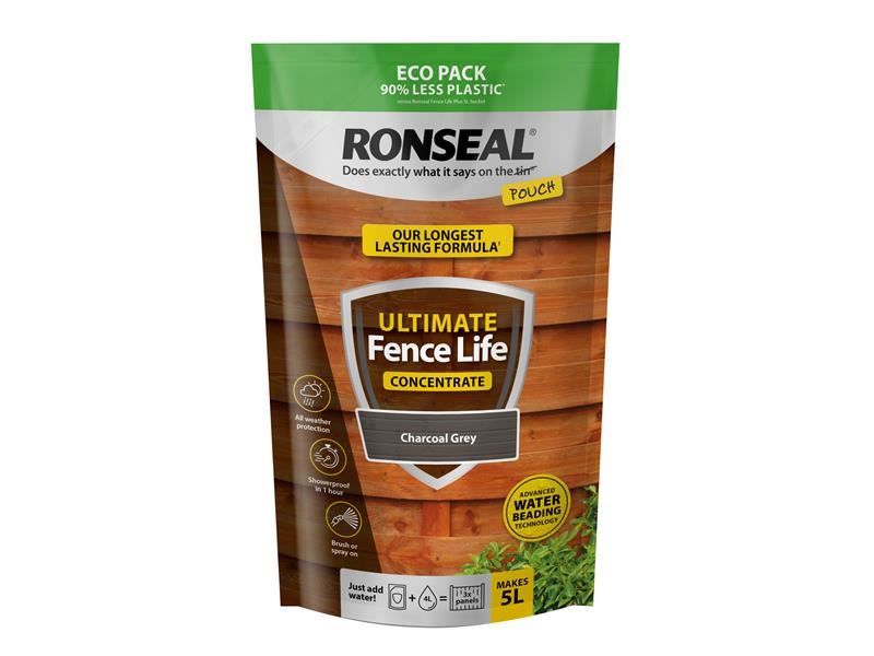 Ronseal Concentré Ultimate Fence Life 950ml, Gris Anthracite