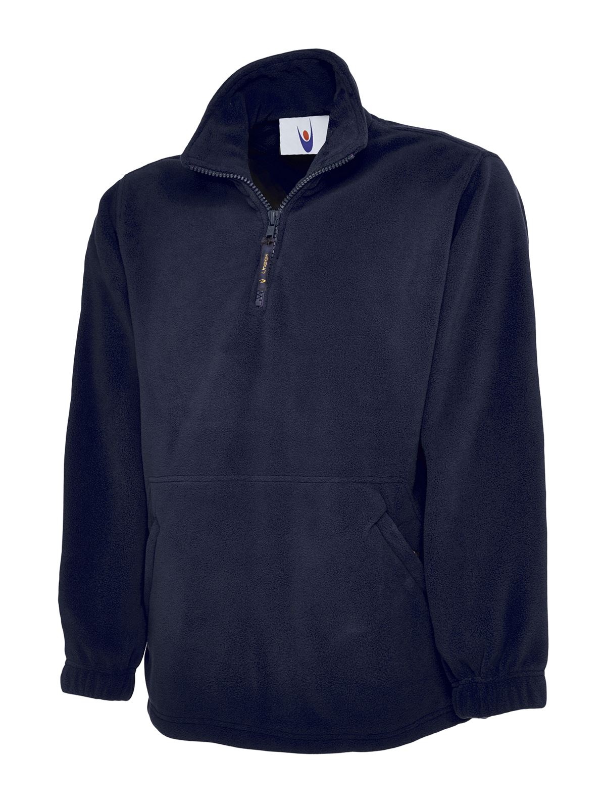 Uneek Unisex Premium 1/4 Zip Micro Fleece Jacket - Navy - Size M