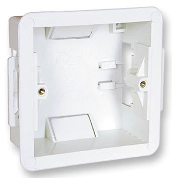 PRO ELEC Single 35mm Dry Lining Box, PVC