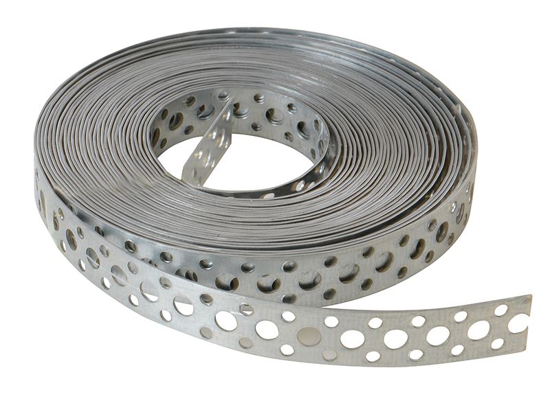 ForgeFix Galvanised Fixing Band, 20mm x 1.0mm x 10m, Heavy-Duty