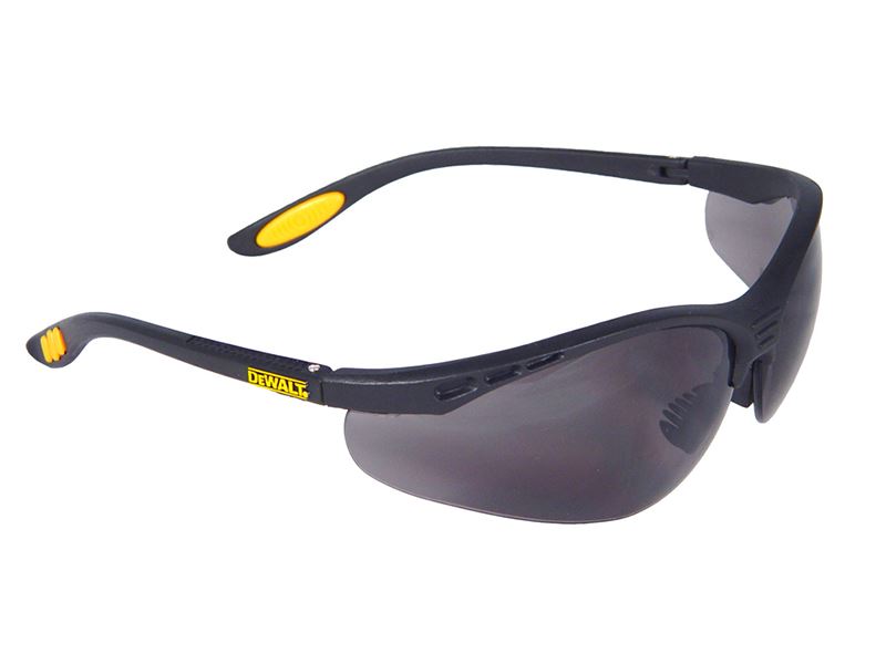 DeWALT משקפי בטיחות Reinforcer™ עם עדשות עשן, עמידה בתקן EN 166