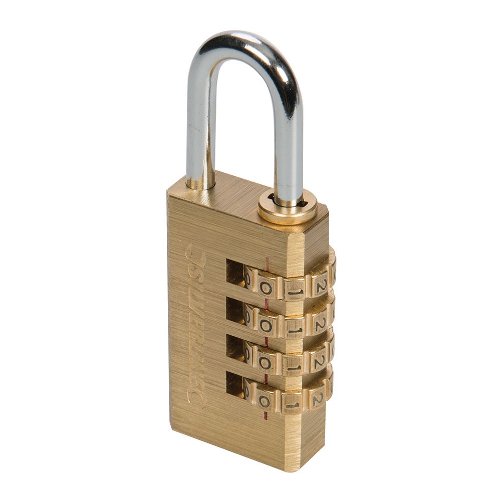 Silverline - Cadenas à combinaison laiton, 4 chiffres, 28 x 41 x 12mm