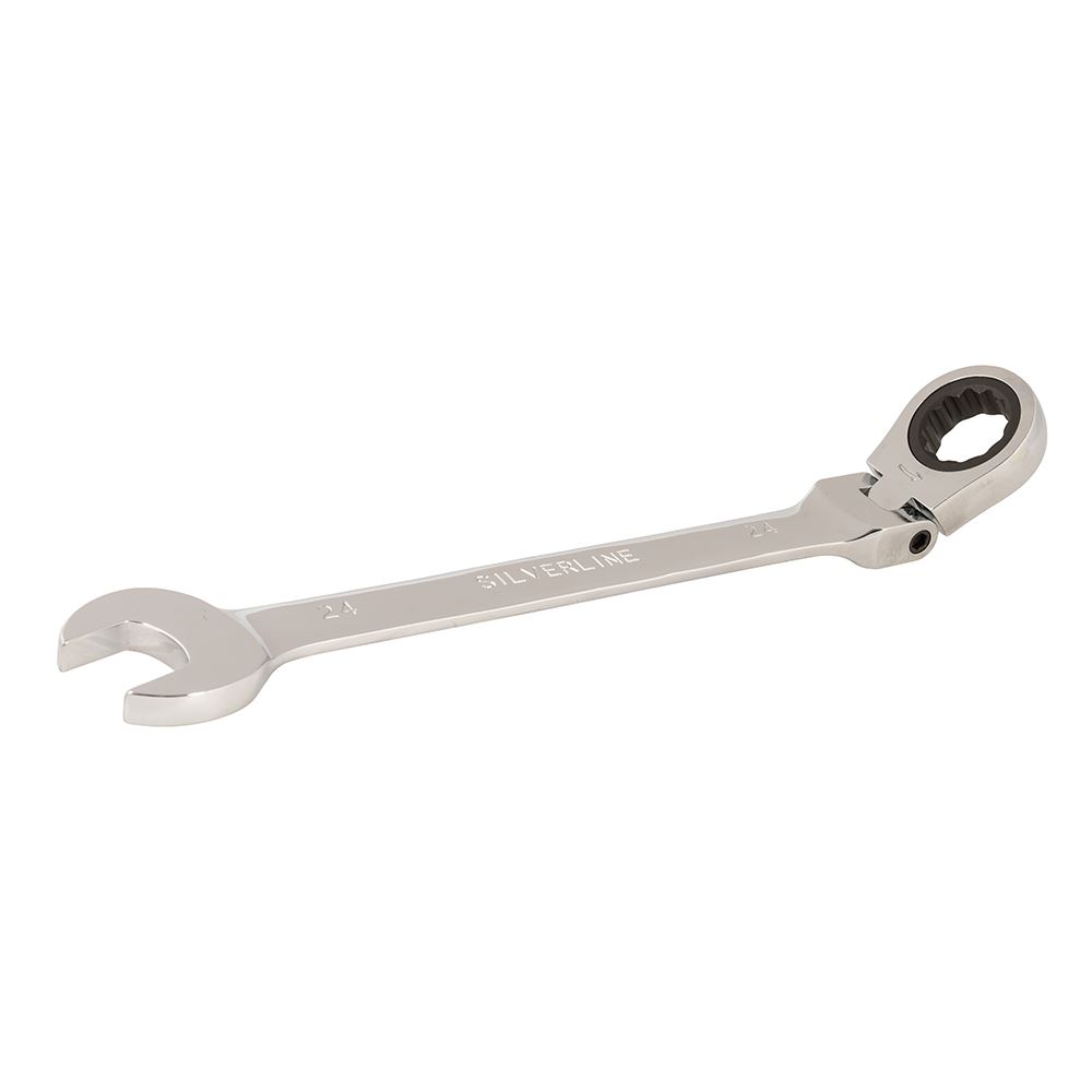 Silverline Clé à Cliquet à Tête Pivotante 24mm