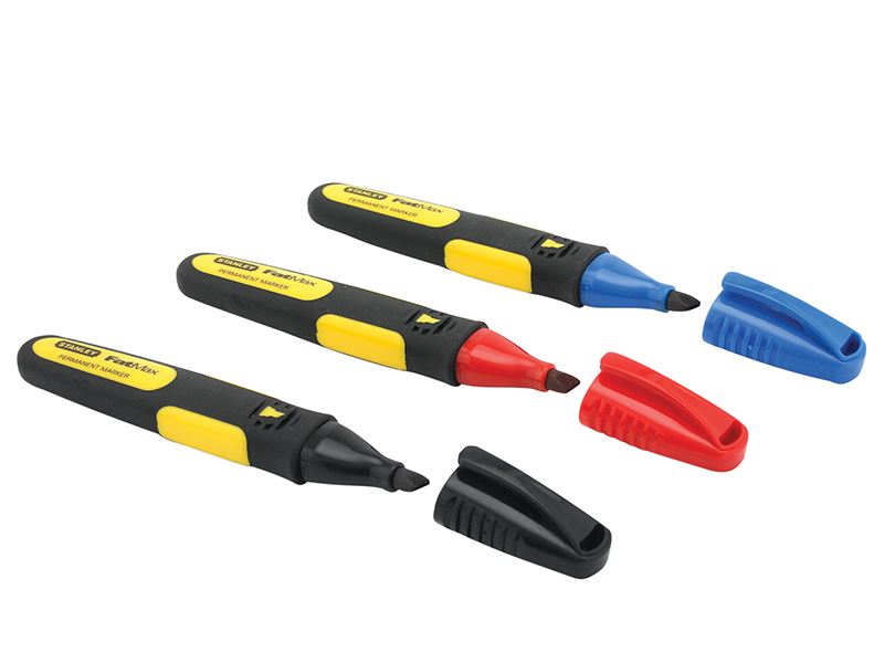 STANLEY® Hand Tools - FatMax® 鑿型頭標記筆 (3支裝)