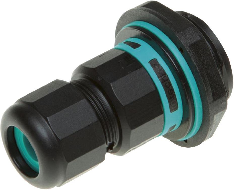 HYLEC - 兩極T型電線槽接線盒, 雙入口, IP68防護等級