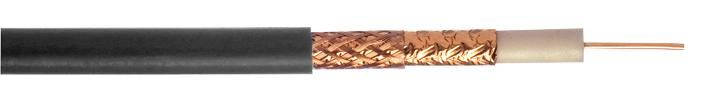 WEBRO WF125 Koaxialkabel Schwarz 50m Rolle