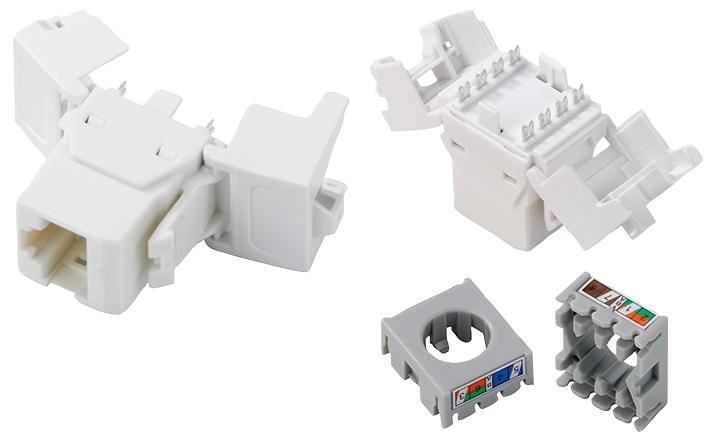 RARAION Modulo UTP Cat6 Senza Attrezzi, Bianco