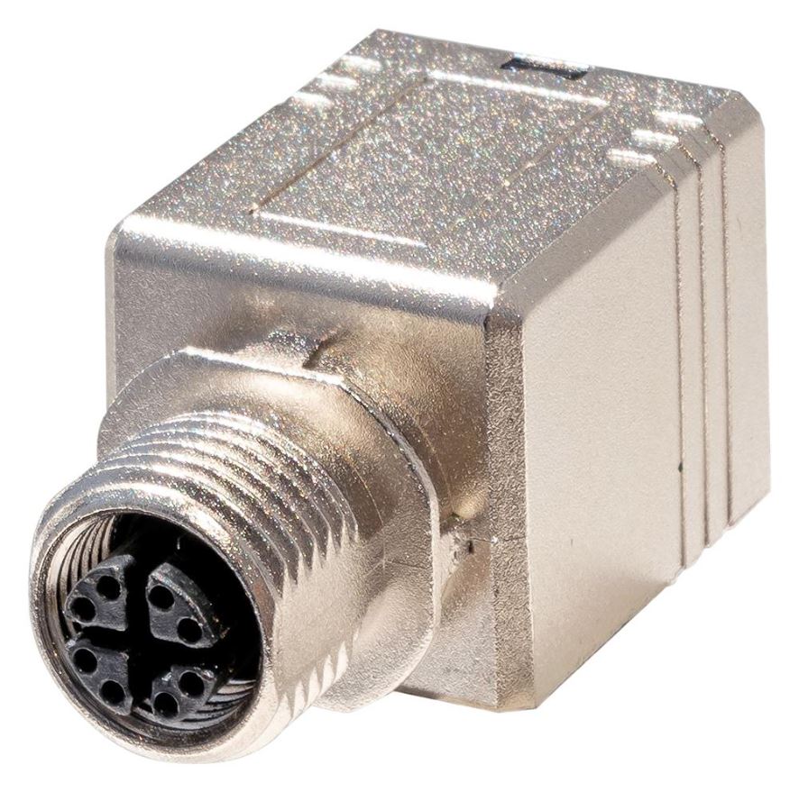 TUK M12 to RJ45 Cat6a STP 어댑터, 180°