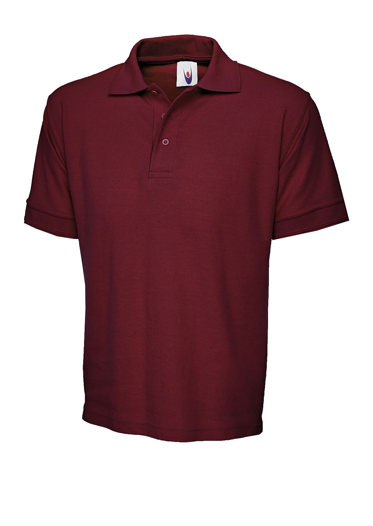 Uneek Clothing - Premium Unisex Polo Φανέλα - 50% Πολυέστερ 50% Βαμβάκι - Μαρόν
