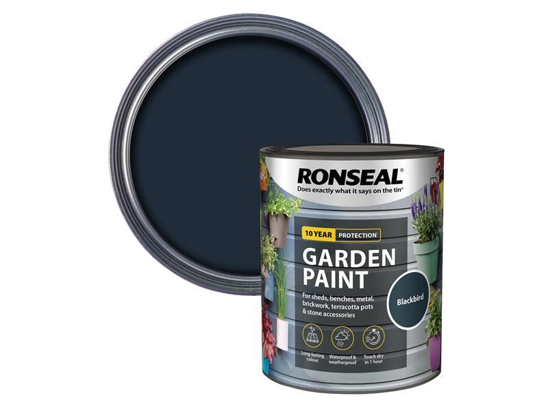 Ronseal Gartenfarbe Blackbird 750ml