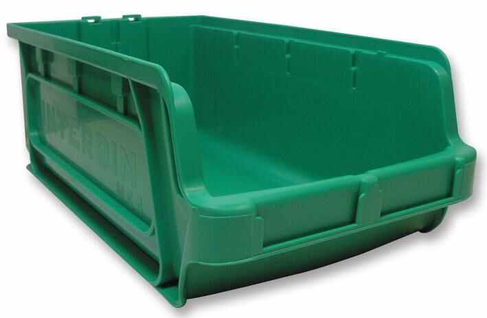 INTERBIN - Bekas Penyimpanan Plastik Kapasiti Tinggi, Hijau XL - 130mm x 205mmx