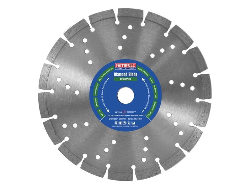 Faithfull Professional Diamond Blade 230x22mm