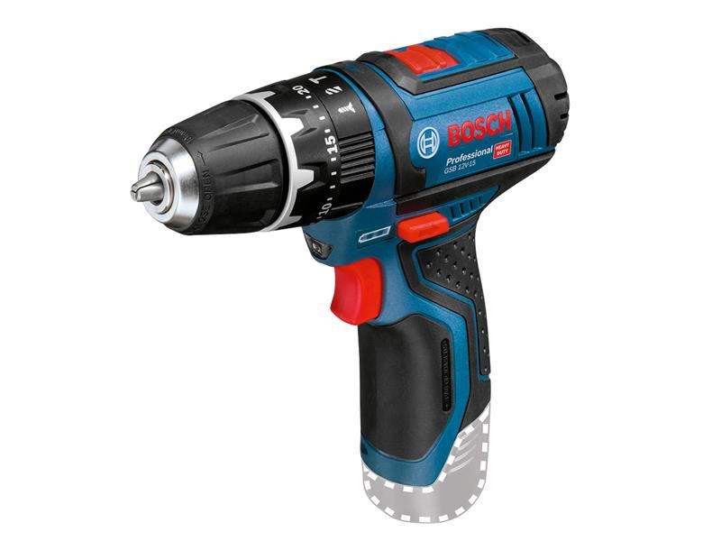 Bosch GSB 12V-15 Professional Combi Drill, Bare Unit