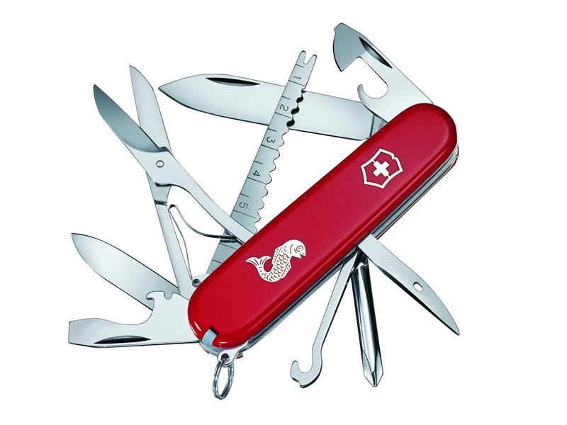 Victorinox Fisherman Swiss Army Knife, Red, 9cm