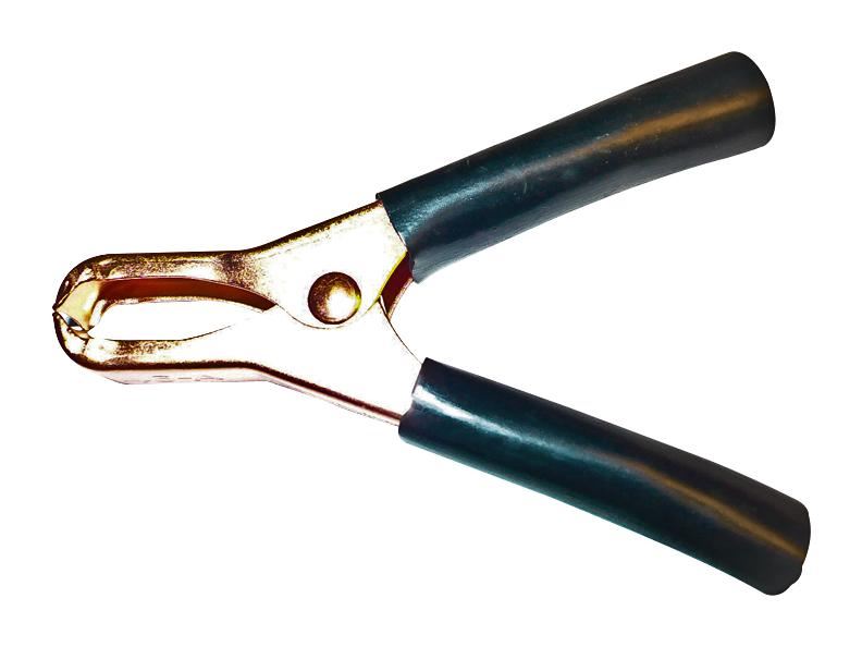 MUELLER ELECTRIC ミニチュア電池クリップ 50A 銅メッキ 赤絶縁体 74mm