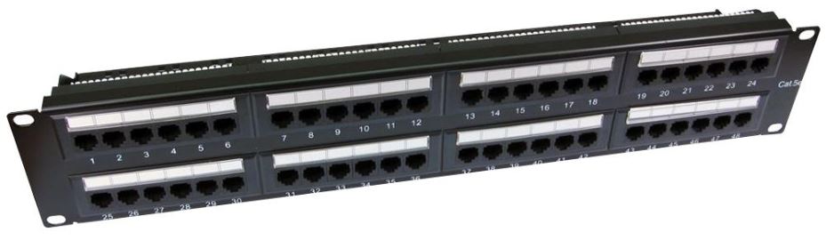 PRO SIGNAL 48-Port 2U Cat5e Patch Panel