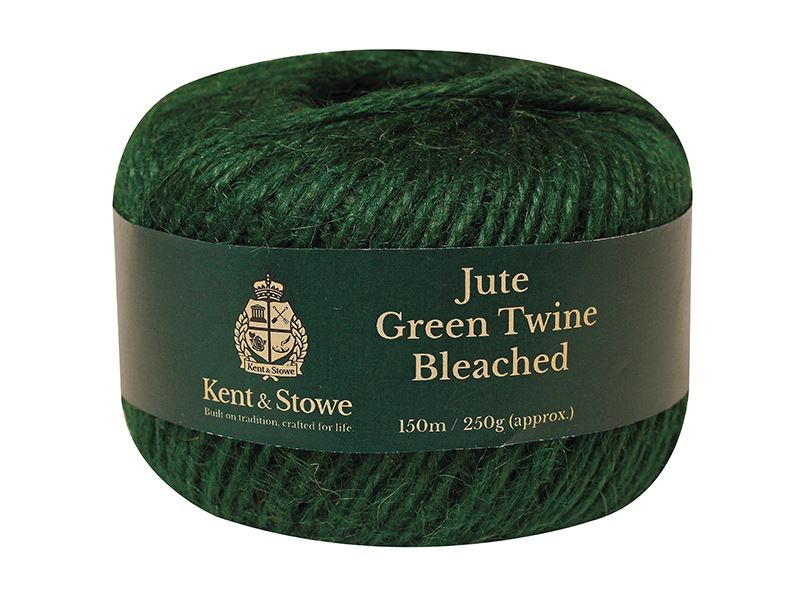 Kent & Stowe 漂白グリーン ジュート糸 150m (250g)