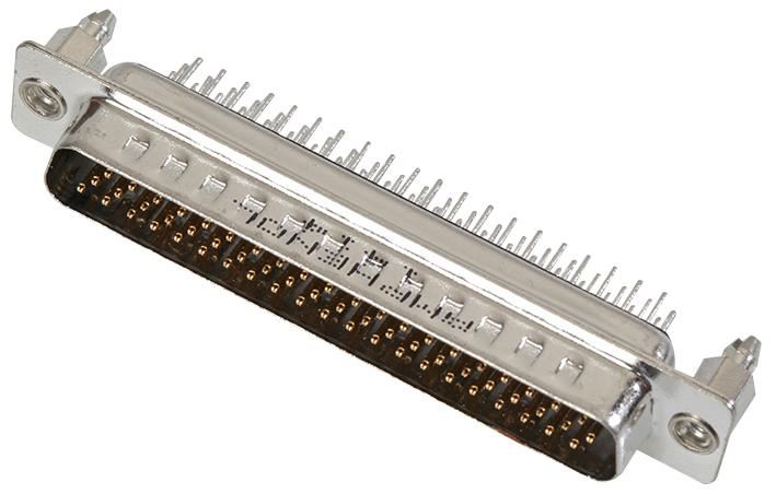 Amphenol 62-Pin Hi-Density D-Sub Plug, Ατσάλι, Επαφές Συγκόλλησης