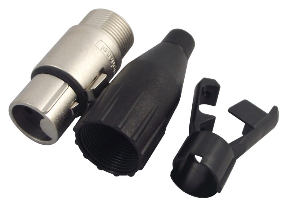 Amphenol XLR Socket, 3-Pole, Nickel, Cable Mount