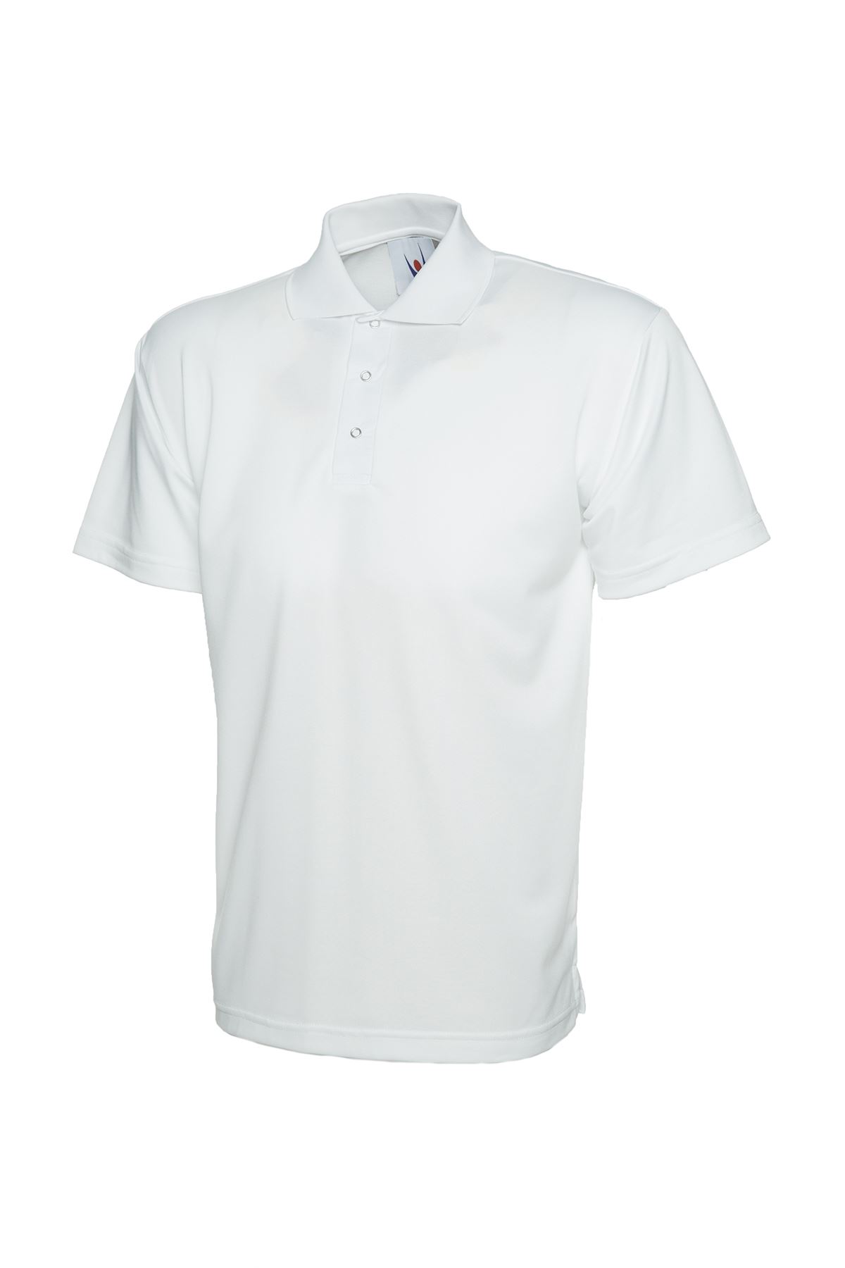 Uneek Unisex Verwerkbaar Polo Shirt - 100% Polyester, Wit, XL