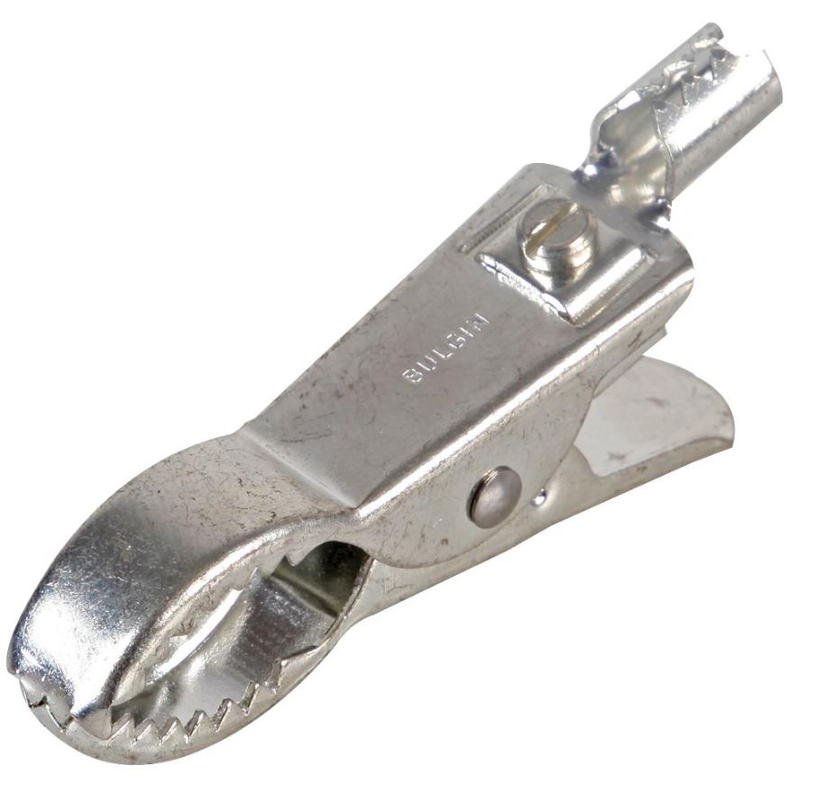 BULGIN Heavy-Duty Krokodilklem, 25A, 14.5mm bekbreedte