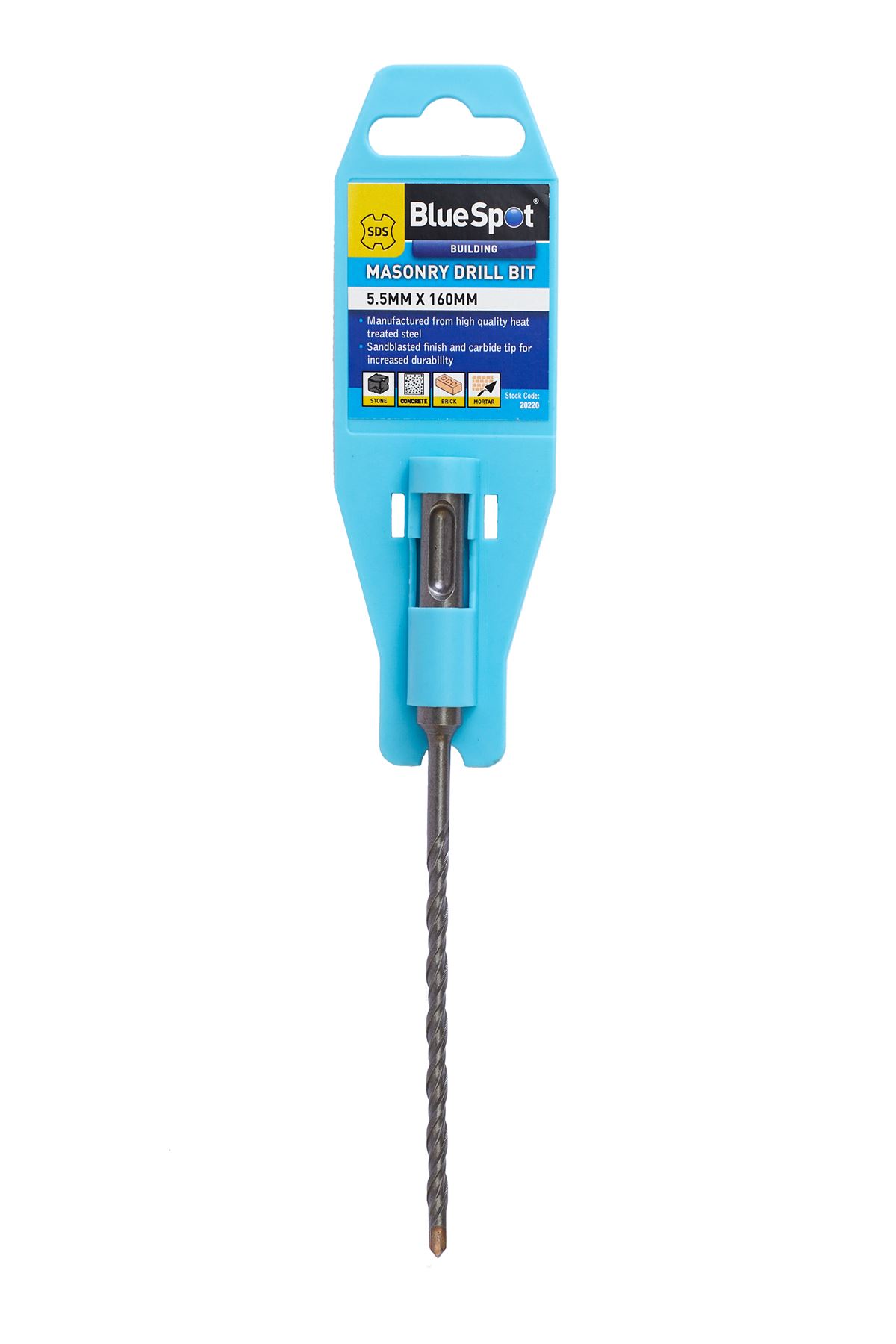 Blue Spot Tools Broca SDS para Mampostería, 5.5mm x 160mm