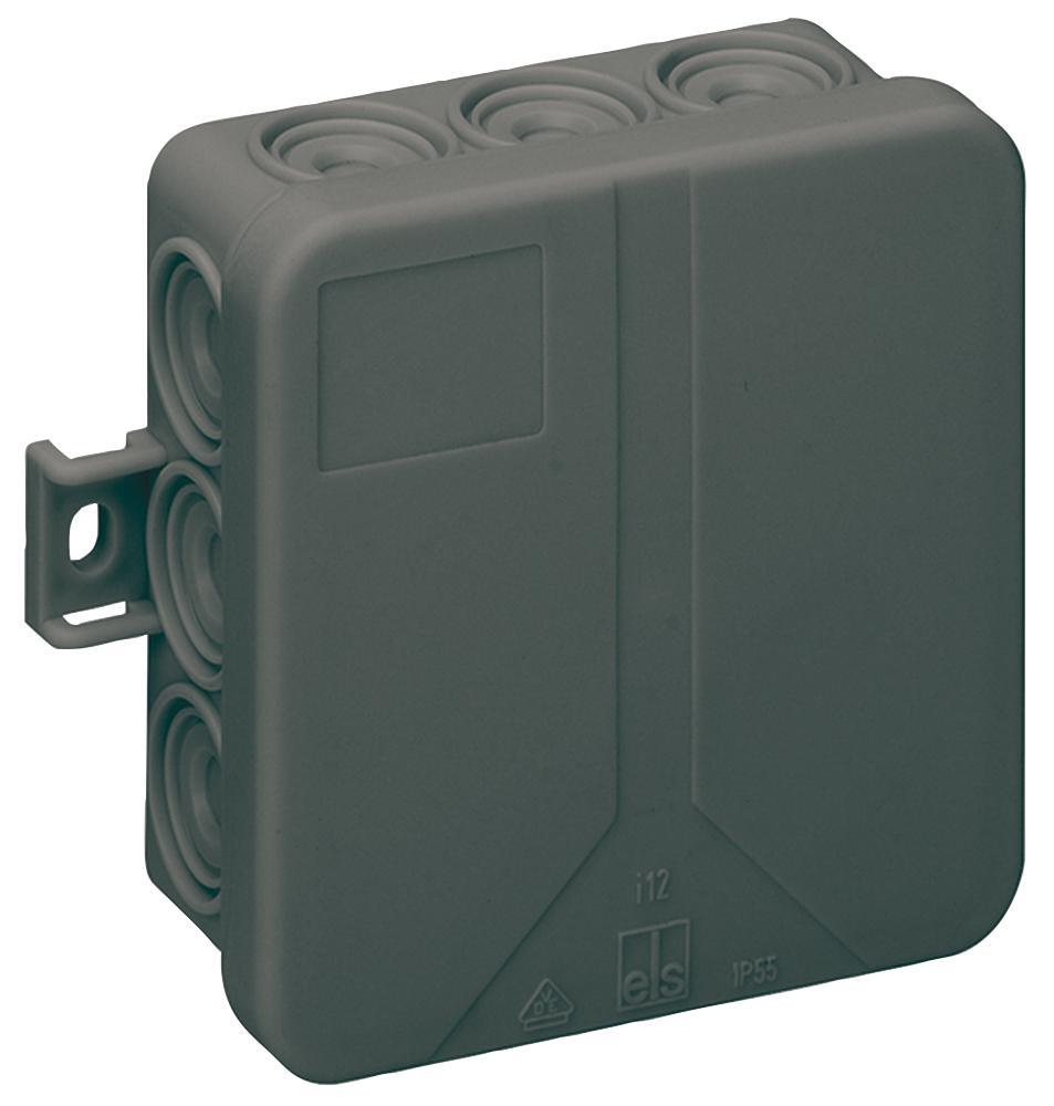 SPELSBERG Caja de Empalme IP55, Negra, 85x85x37mm