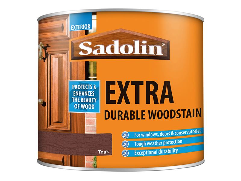 Sadolin Barniz Extra Resistente para Madera, Color Teak, 500ml