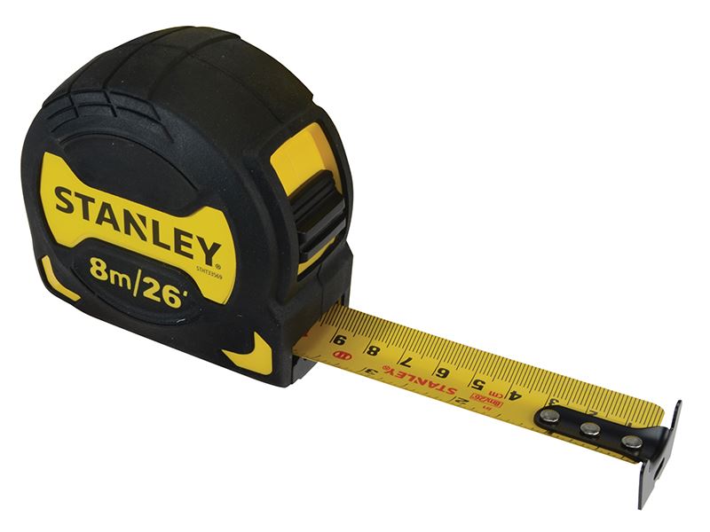 STANLEY Grip Pocket Rolmaat, 8m/26ft, 28mm Breedte