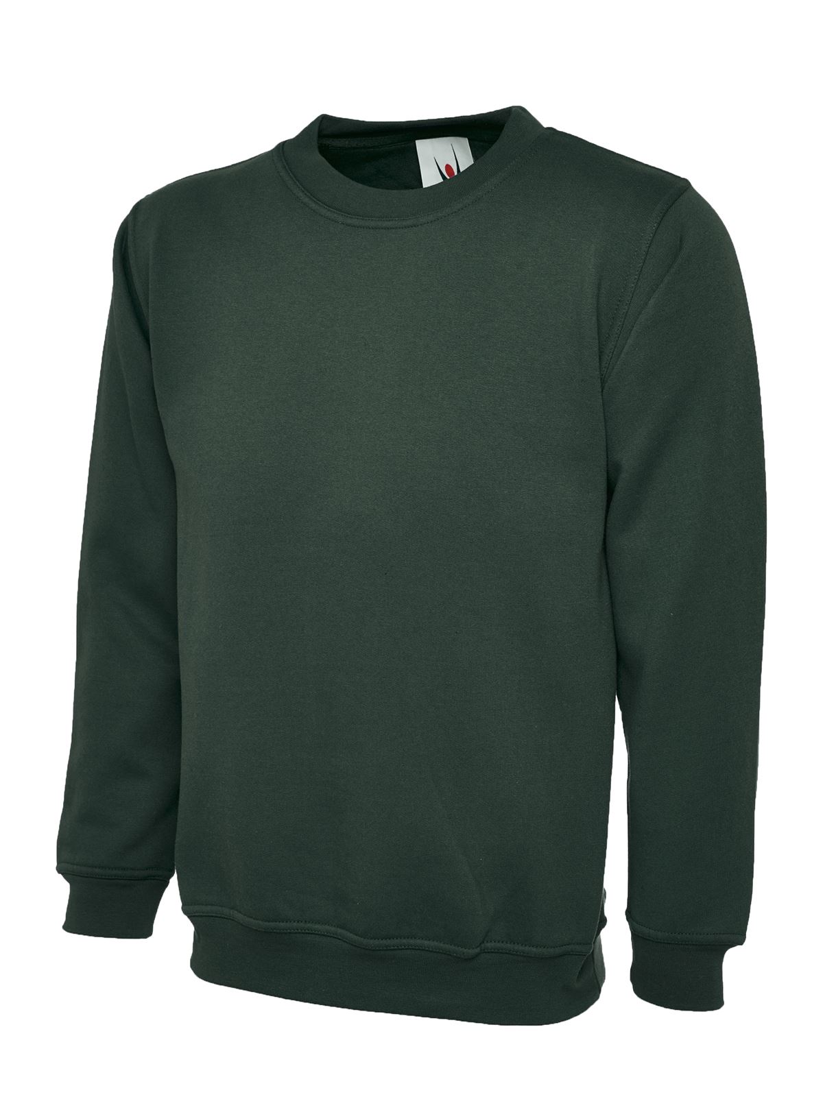 Uneek Kids' Bottle Green Sweatshirt, Size 7/8 Years