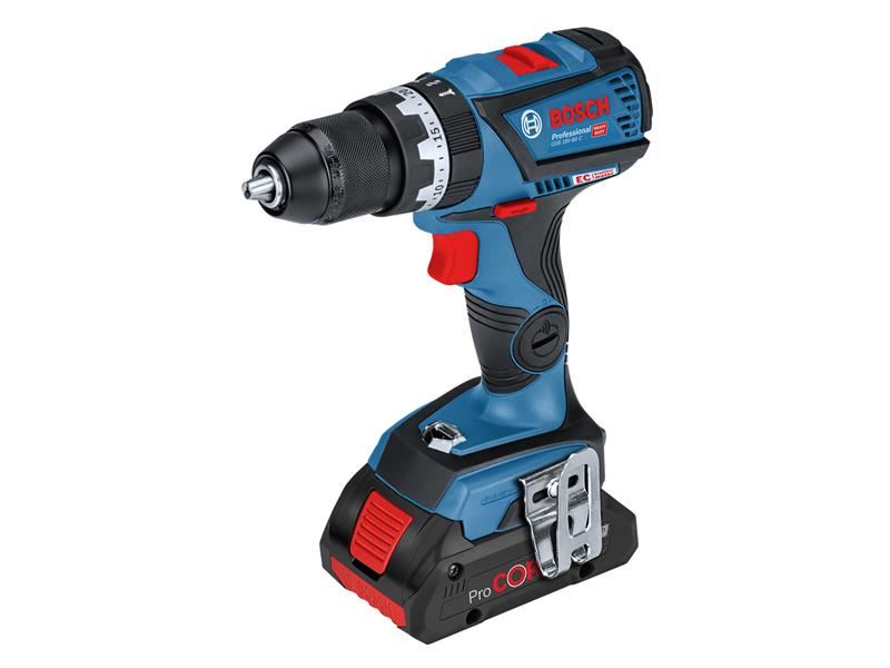 Bosch GSB 18V-60C Professional Σύμπλεγμα Τρυπανιού με 2 Μπαταρίες 4.0Ah
