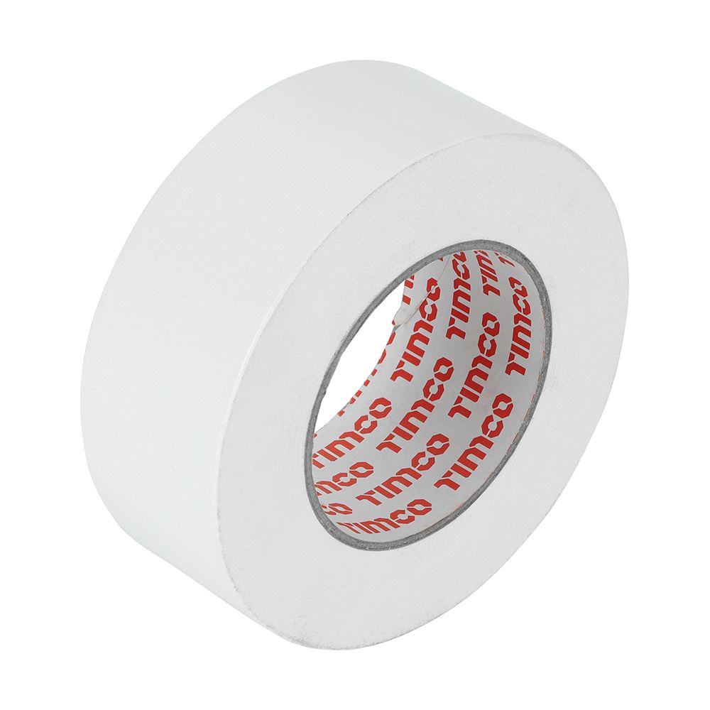 Timco Heavy Duty Cloth Tape, White, 50m x 50mm