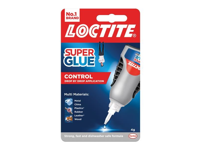 Loctite Super Glue Liquid Control Bottle, 4g, Instant Strong Bond