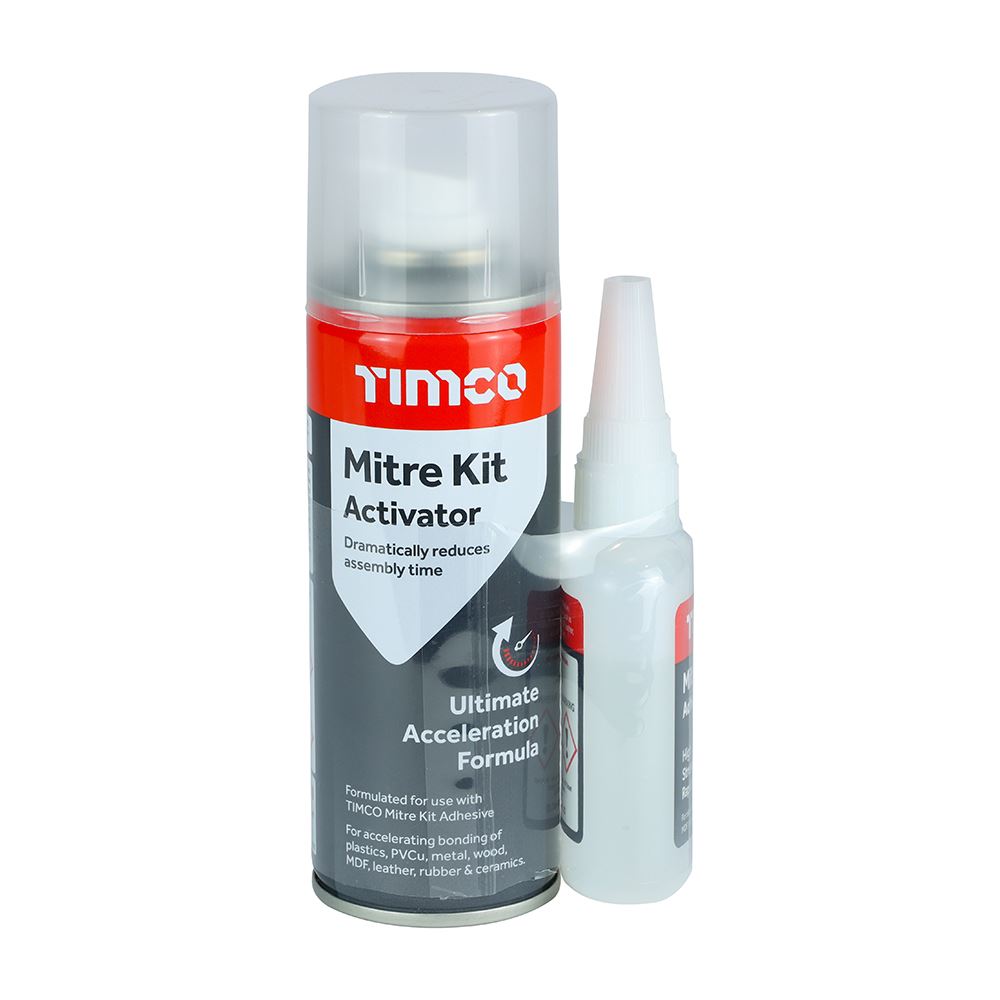 Timco Instant Bond Mitre Kit, 200ml/50g, Fast-Setting Adhesive