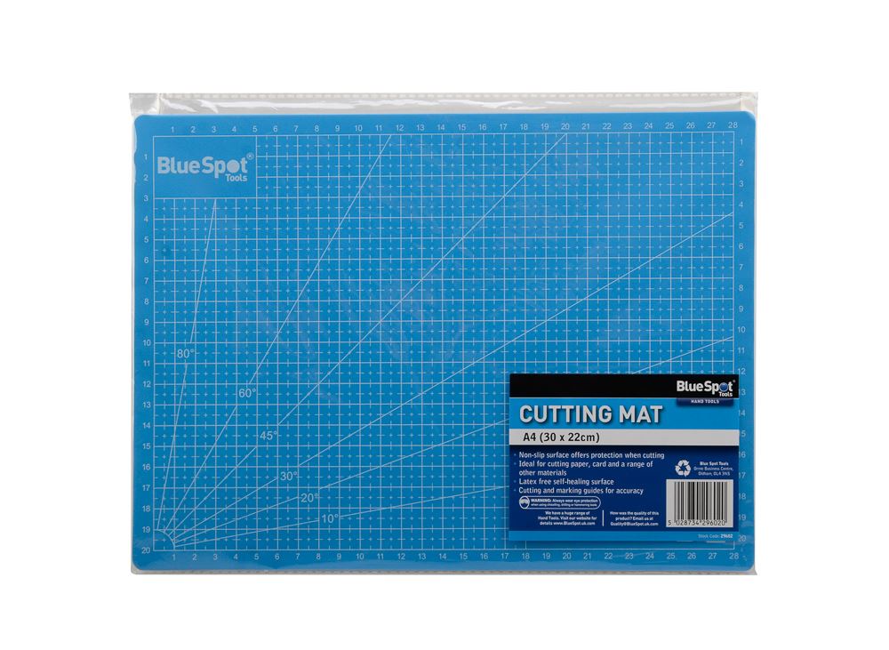 Blue Spot Tools Tapis de découpe antidérapant A4, 30 x 22cm