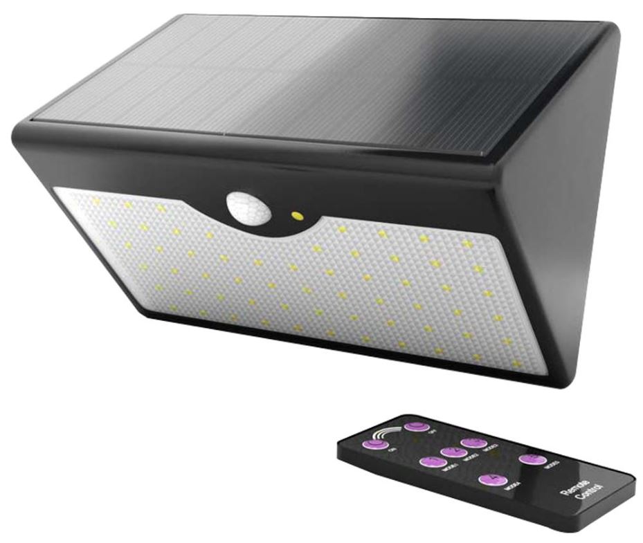 SOLARCENTRE - Eco Wedge Elite Solar LED Sicherheitsleuchte mit PIR, 1000lm, IP5