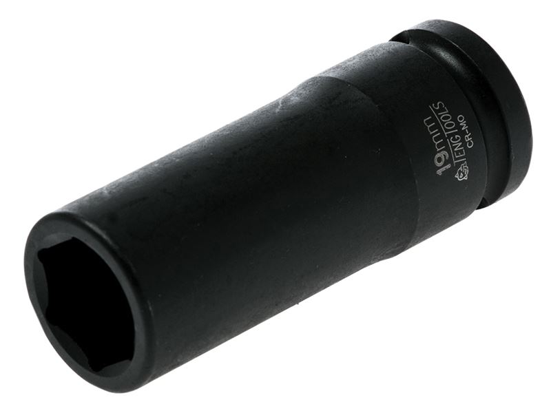Teng 1/2 inch aandrijving 19mm diepe hex impact sok