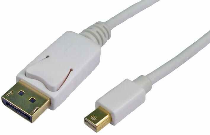 Pro Signal Mini DisplayPort to DisplayPort Lead, 2m White
