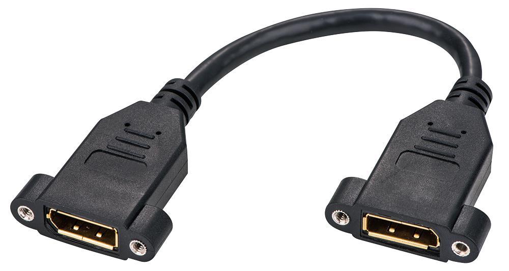 PRO SIGNAL Adattatore DisplayPort Femmina a Femmina da Pannello, 300mm, Nero